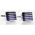 Show Your Stripes Purple Cuff Links